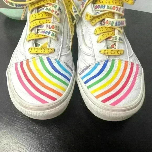 Vans Off the Wall Low Top Rainbow Slour Shop By Amirah Kassem Shoes W7/M5.5 - Picture 6 of 11